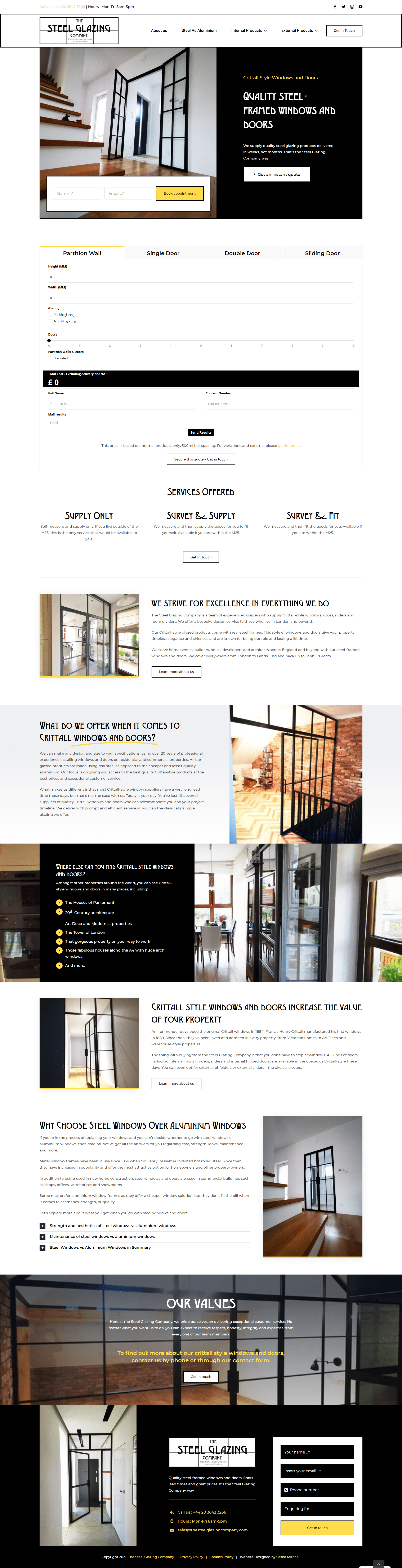 The Steel Glazing Company Website