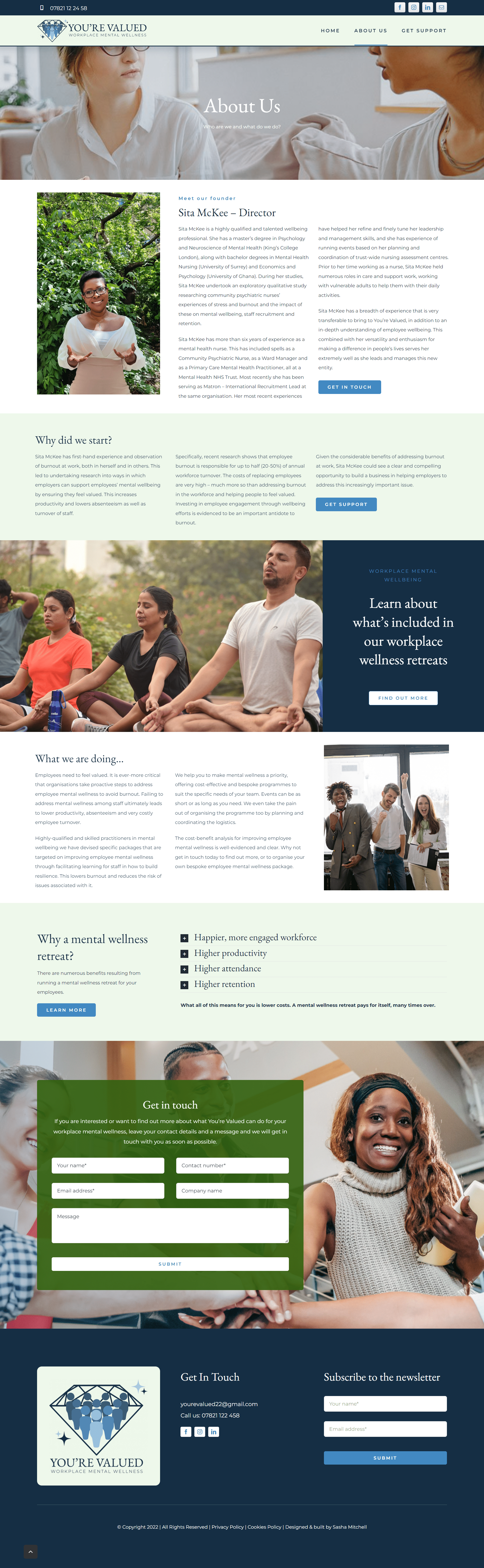 Youre valued - Website Design