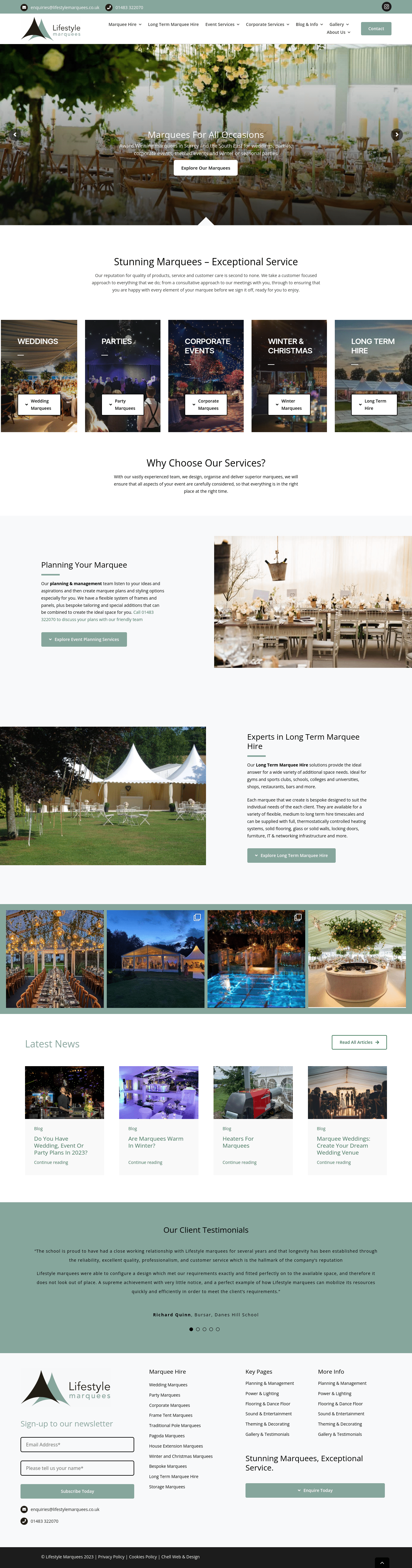 Screengrab website design Chellwebdesign